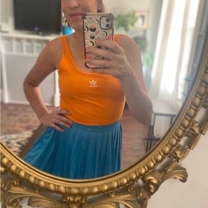 Adidas pleated blue tennis skirt size M